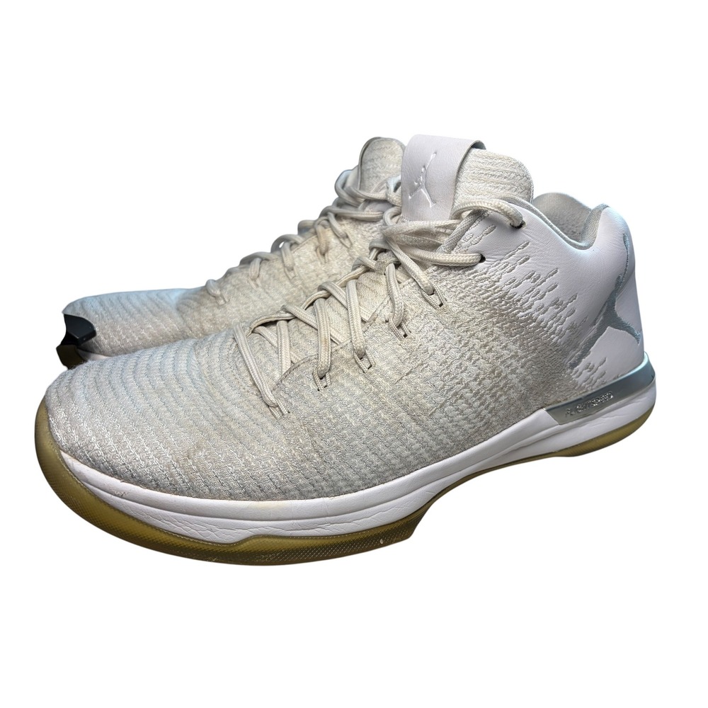 Nike Air Jordan 31 Low Pure Money White Silver Sneaker Size 13 Y2K Streetwear